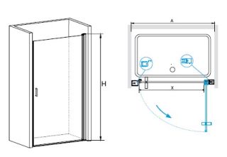 Душевая дверь RGW LE-03 900х1950